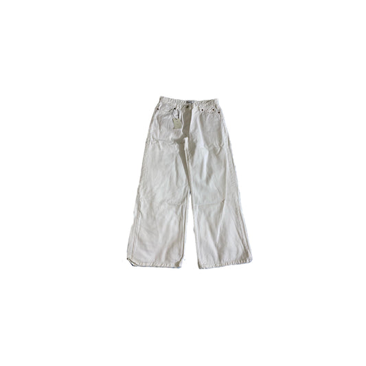 Brand: Reserved Denim WHITE ultra wide high waist jeans